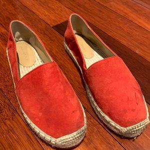 Red espadrilles